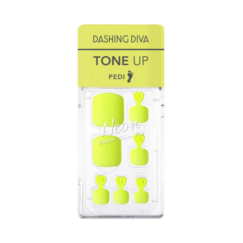 DASHING DIVA Magic Press Tone Up Pedi Neon Yellow MDR832P