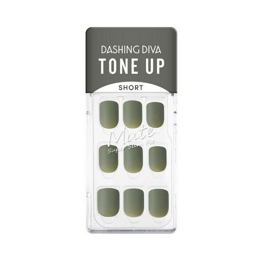 DASHING DIVA Magic Press Tone Up Short Mani Hunter Green MDR791SS