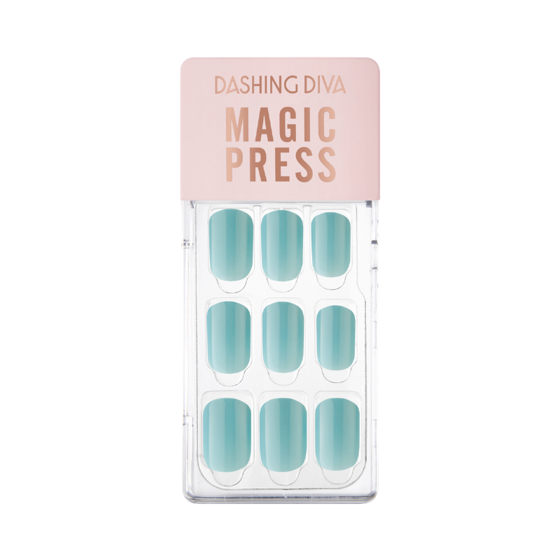 DASHING DIVA Magic Press Urban Organic Mani Turquoise MWK084RR