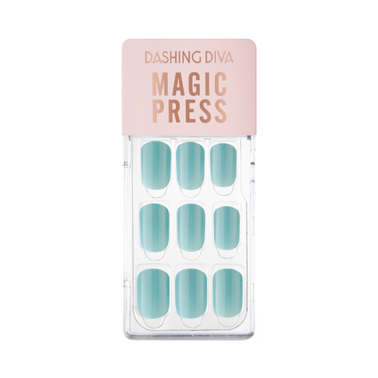 DASHING DIVA Magic Press Urban Organic Mani Turquoise MWK084RR