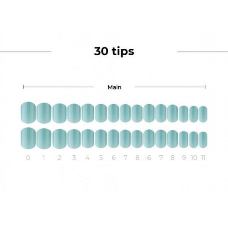 DASHING DIVA Magic Press Urban Organic Mani Turquoise MWK084RR