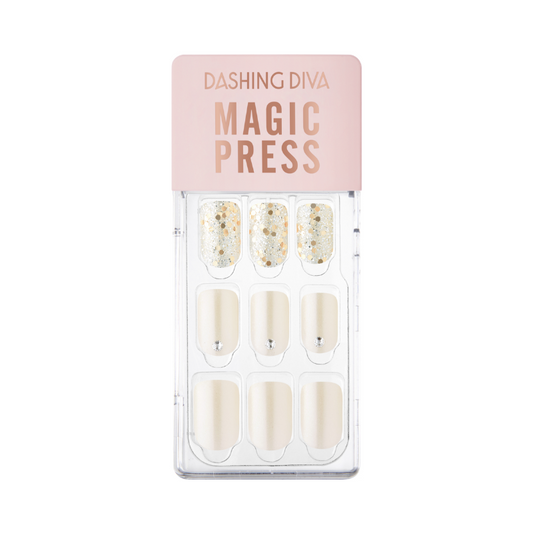 DASHING DIVA Magic Press Wedding Nail Mani Classy Satin MWK091
