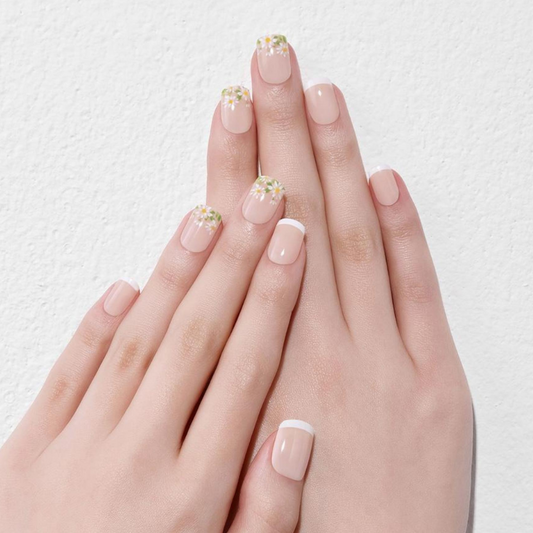 DASHING DIVA Magic Press Yellow Spring Mani Daisy Bloom MWK099