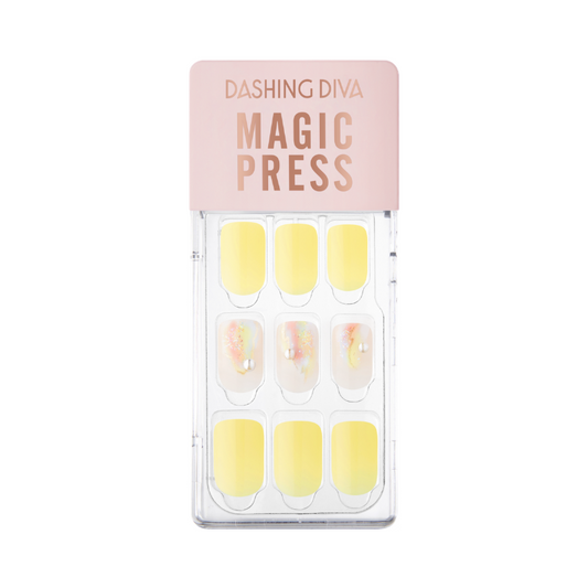 DASHING DIVA Magic Press Yellow Spring Mani Rainbow Touch MWK101