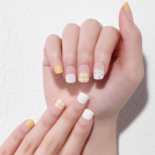 DASHING DIVA Magic Press Yellow Spring Mani Retro Picnic MWK100