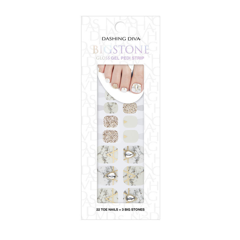 DASHING DIVA Magic Gel Strip Big Stone Pedi Vega GPS26B