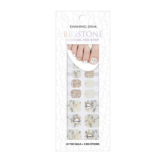 DASHING DIVA Magic Gel Strip Big Stone Pedi Vega GPS26B