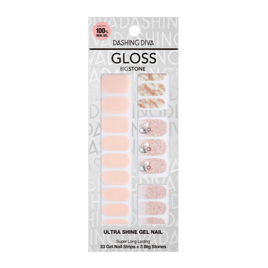 DASHING DIVA Gloss Gel Strip Big Stone Mani Elizabeth GVP180B