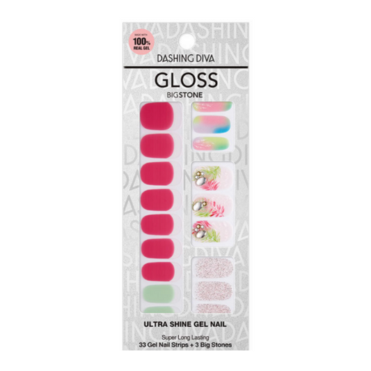 DASHING DIVA Gloss Gel Strip Big Stone Mani Torrid Garden GVP181B