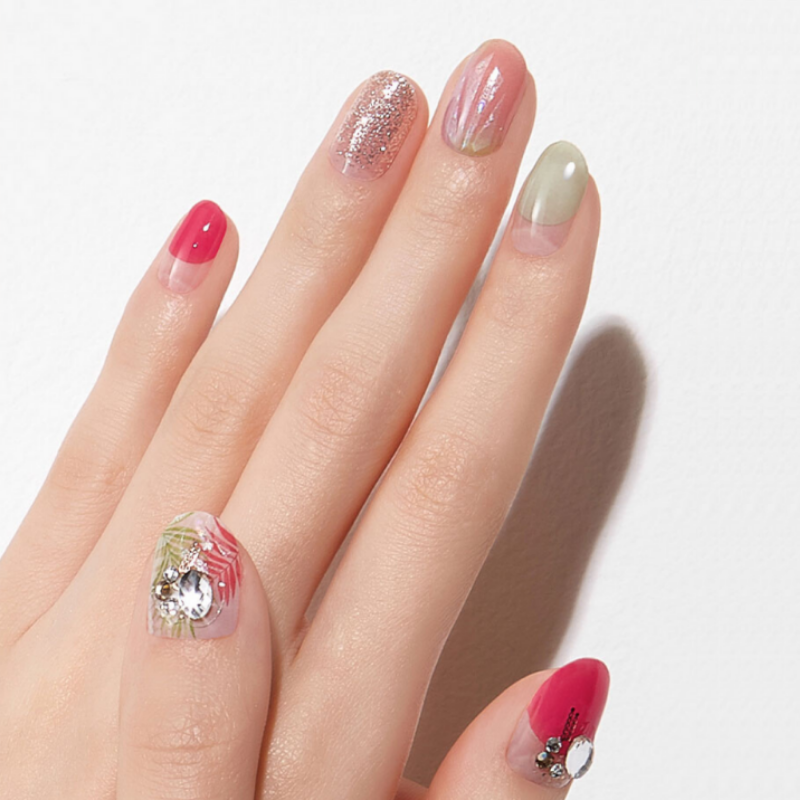 DASHING DIVA Gloss Gel Strip Big Stone Mani Torrid Garden GVP181B
