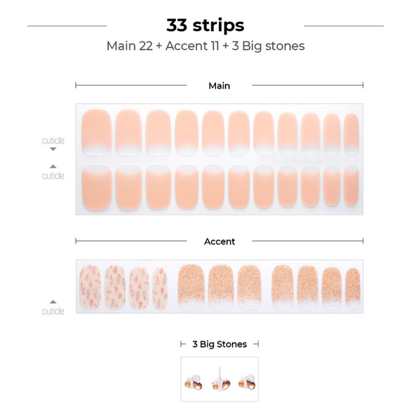DASHING DIVA Gloss Gel Strip Big Stone Mani Your Grace GVP185B