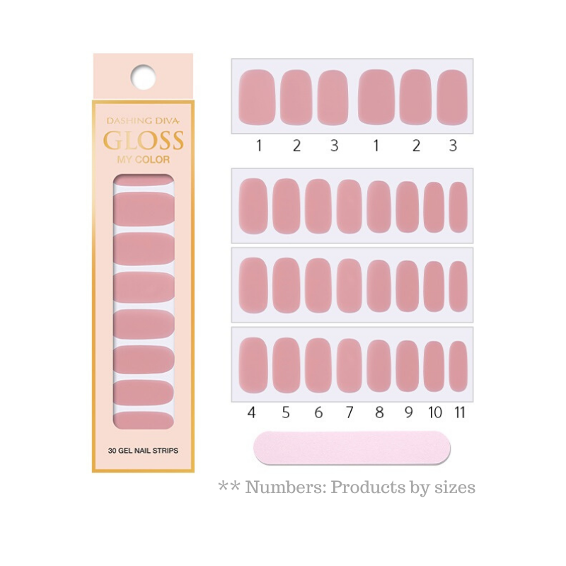 DASHING DIVA Gloss My Color Mani Classic Pink GC03