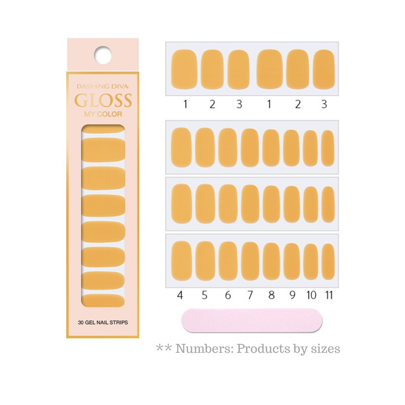 DASHING DIVA Gloss My Color Mani Mellow Yellow GC04