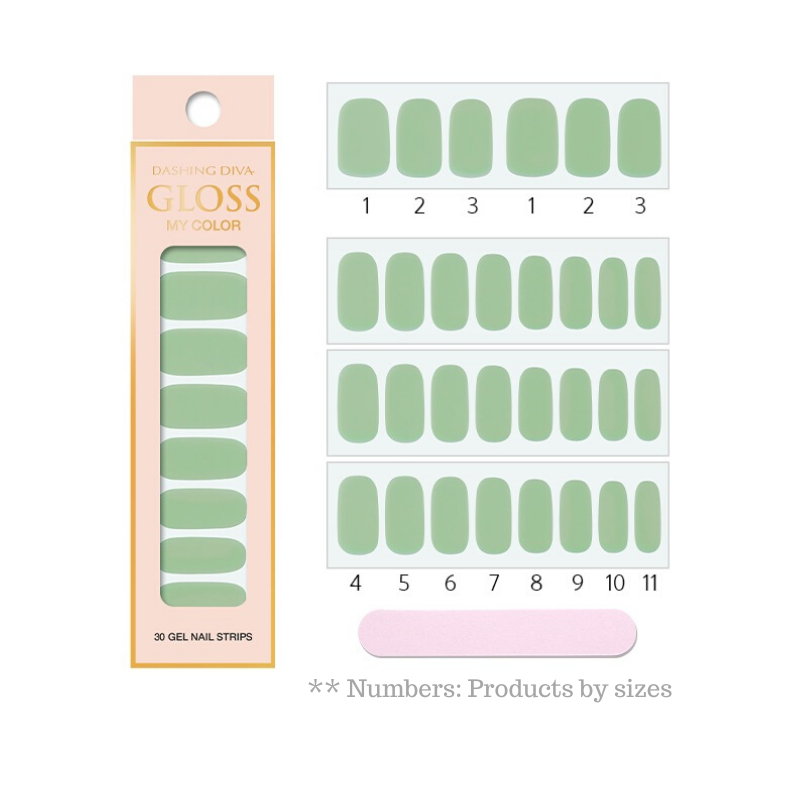 DASHING DIVA Gloss My Color Mani Neo Mint GC05