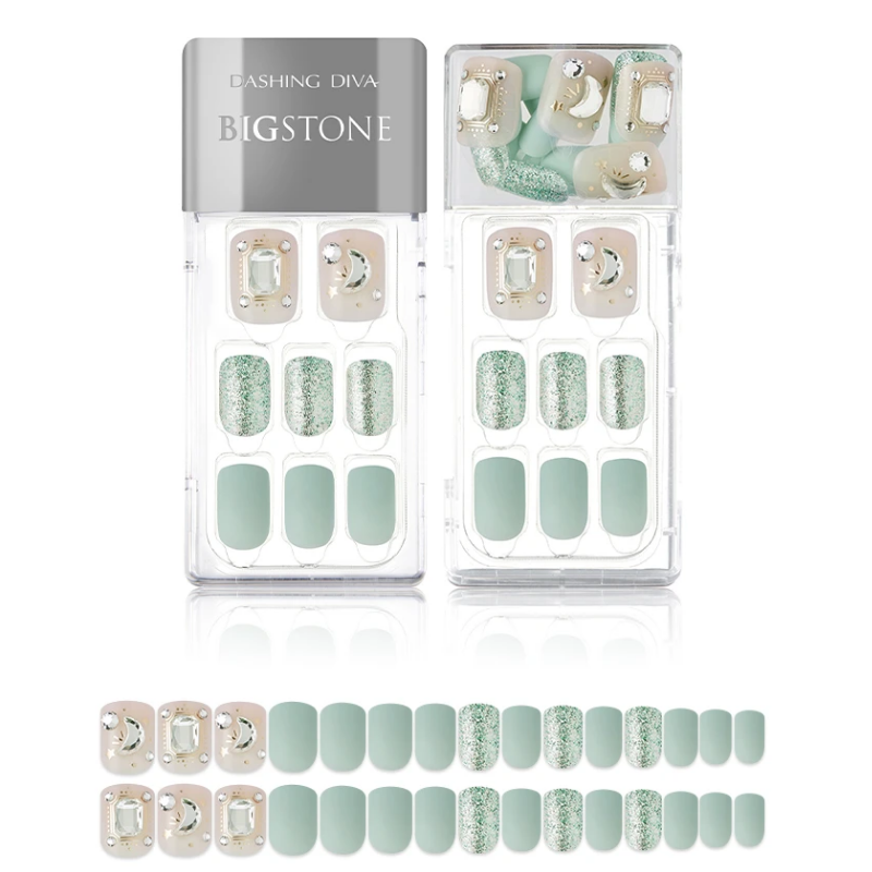 DASHING DIVA Magic Press Big Stone Mani Dear Stella MDR614PR (SOFT SHINE)