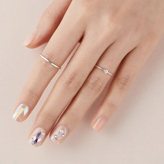 DASHING DIVA Magic Press Big Stone Mani Fair Lady MDR609PR (SOFT SHINE)