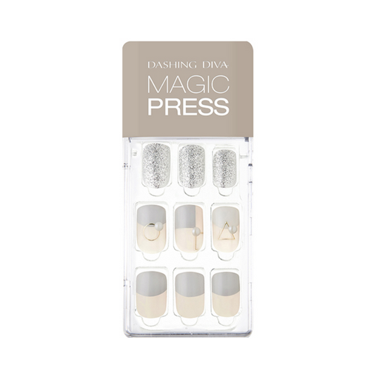 DASHING DIVA Magic Press Mani Pearl Grey MDR434