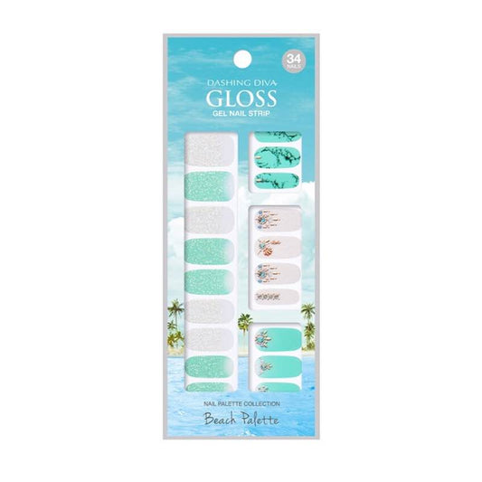 DASHING DIVA Magic Gel Strip Mani Blue Holes GVP40