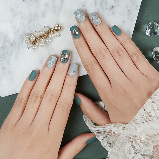 DASHING DIVA Magic Press Big Stone Mani Elroy MDR566PR (GLAM MOVE)