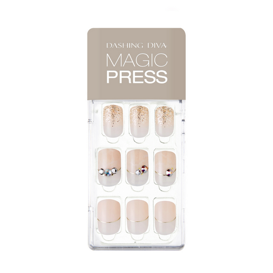DASHING DIVA Magic Press Mani Snow White MDR607 (SOFT SHINE)