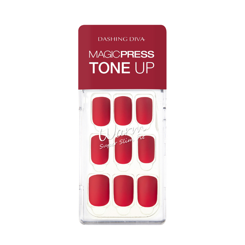 DASHING DIVA Magic Press Tone Up Mani Fair Red MDR483