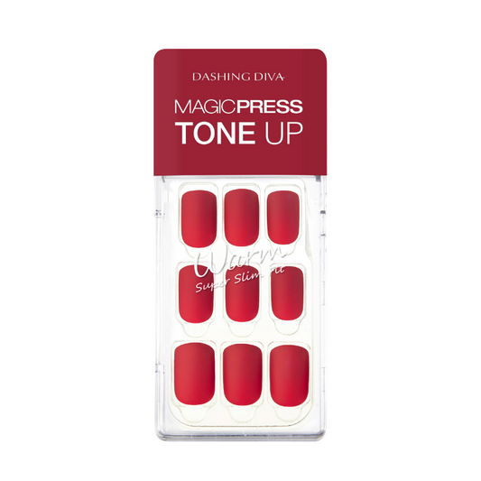 DASHING DIVA Magic Press Tone Up Mani Fair Red MDR483