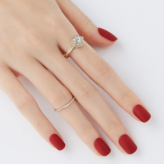 DASHING DIVA Magic Press Tone Up Mani Fair Red MDR483