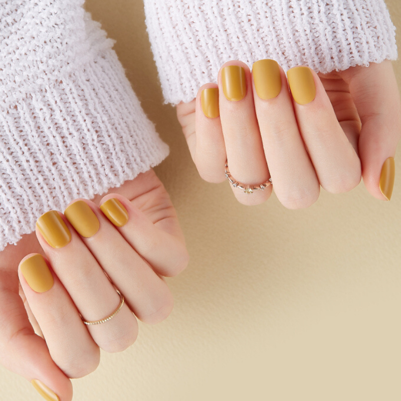 DASHING DIVA Magic Press Tone Up Short Mani Mimosa Gold MDR521SS