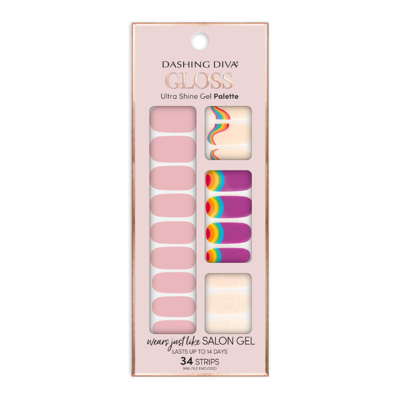 DASHING DIVA Gloss Gel Strip Mani Prism Wave GS148