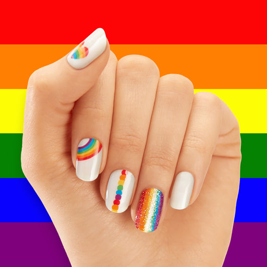 DASHING DIVA Gloss Gel Strip Mani Taste The Rainbow GS149