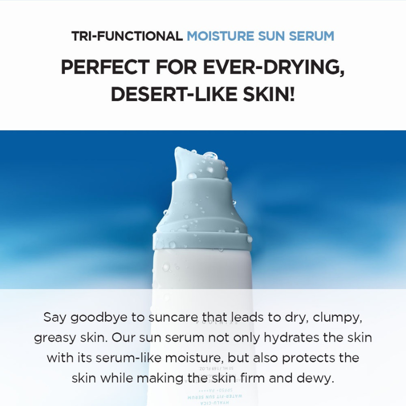 SKIN1004 Madagascar Centella HYALU-CICA Water-fit Sun Serum 15ml/50ml/100ml