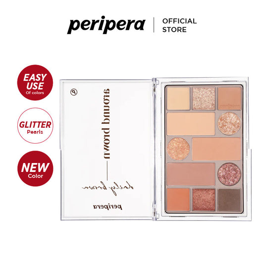 PERIPERA All Take Mood Technique Palette #01 Around Brown