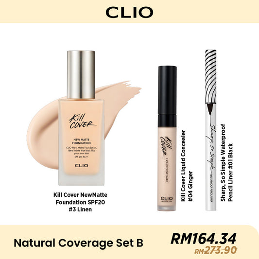 CLIO Natural Coverage Bundle Set- 4 Option to Choose