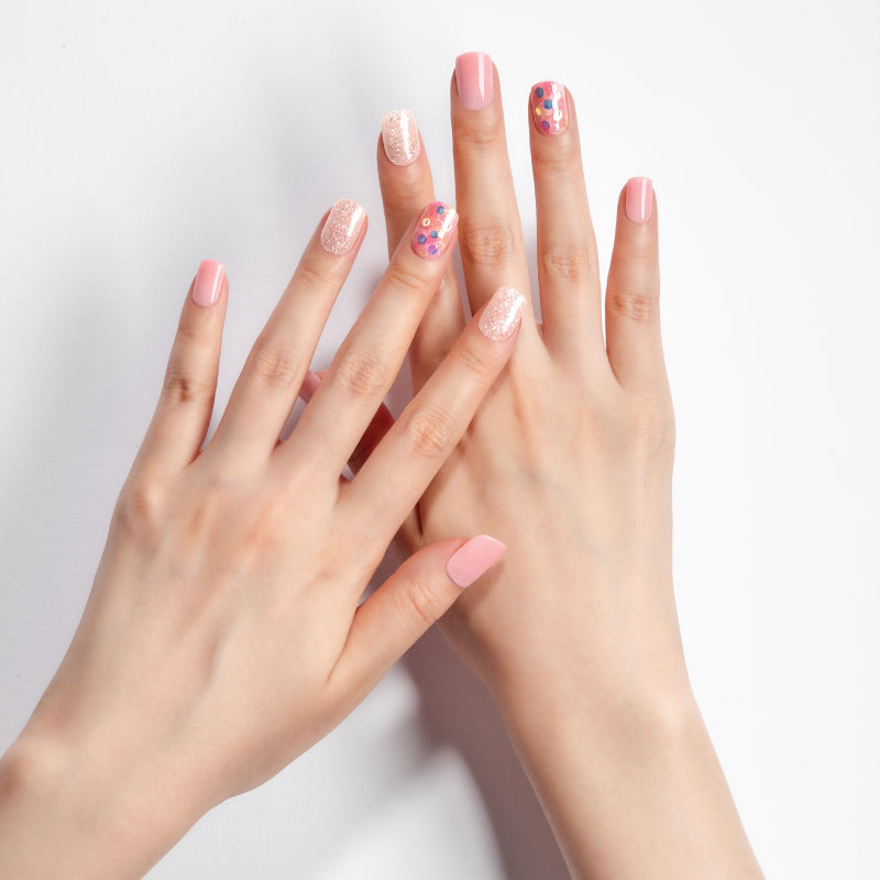 DASHING DIVA Magic Press Mani Pink Sparkle MGL052