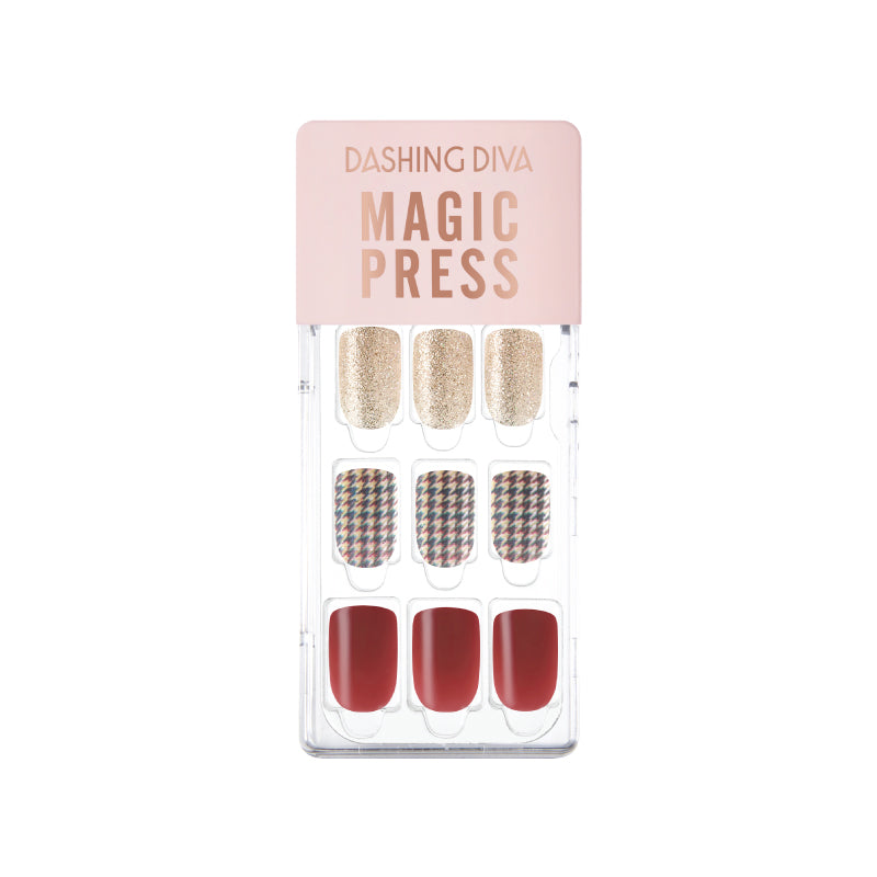 DASHING DIVA Magic Press Mani Awesome Check MGL061