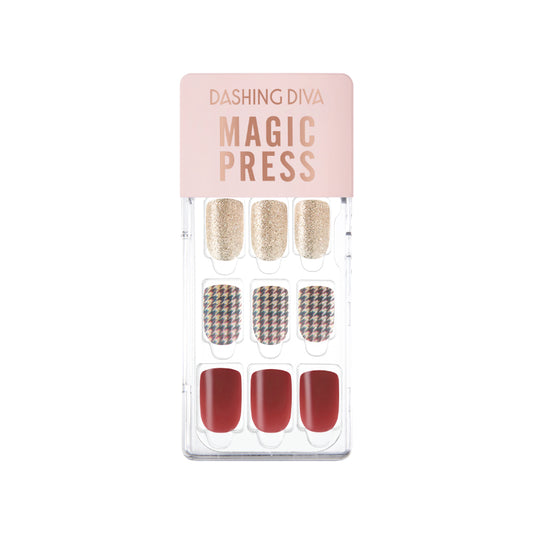 DASHING DIVA Magic Press Mani Awesome Check MGL061