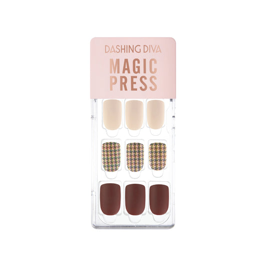 DASHING DIVA Magic Press Mani Pullman Brown MGL073