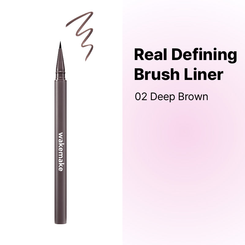 WAKEMAKE REAL DEFINING BRUSH LINER - 4 colors to choose