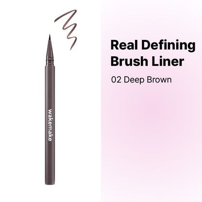 WAKEMAKE REAL DEFINING BRUSH LINER - 4 colors to choose