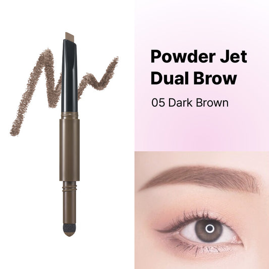 WAKEMAKE POWDER JET DUAL BROW - 5 colors to choose
