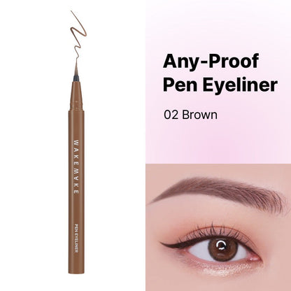 WAKEMAKE Any-Proof Pen Eyeliner - 3 color to choose