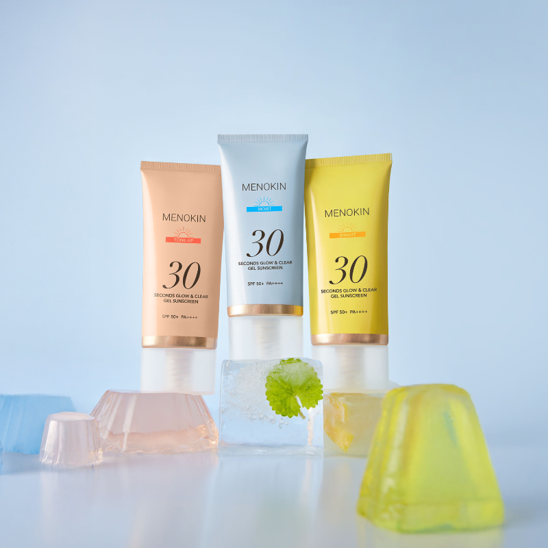 MENOKIN 30 Seconds Glow & Clear Gel Sunscreen [Moist]