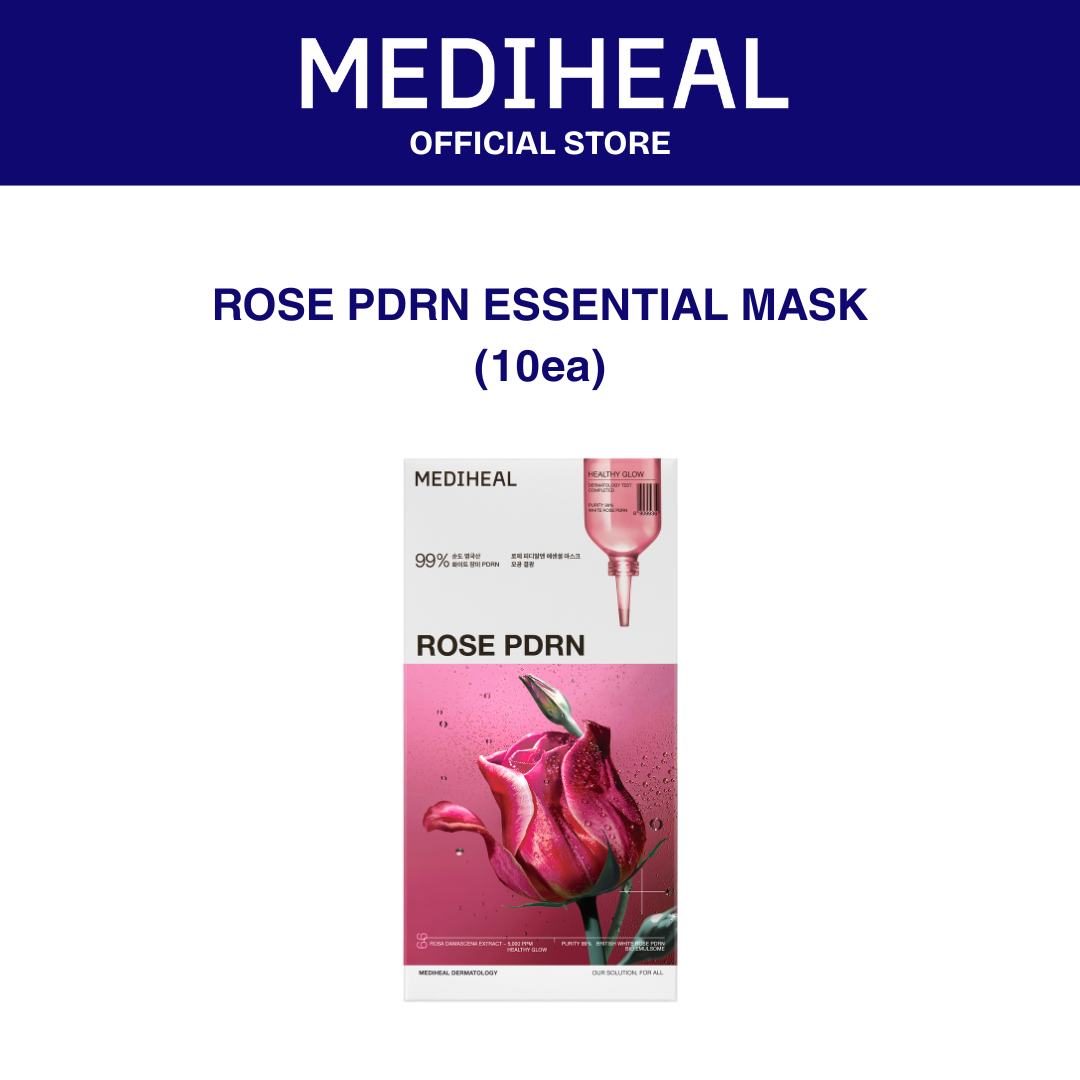 [Opening Promo] Mediheal Rose PDRN Essential Mask Healthy Glow (10ea)