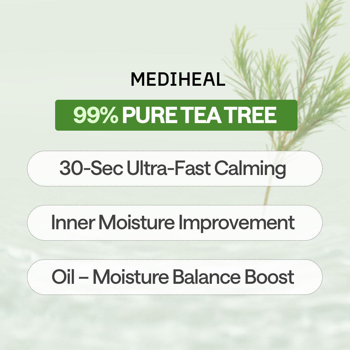 MEDIHEAL TEATREE ESSENTIAL MASK_CALMING MOISTURE - 4ea