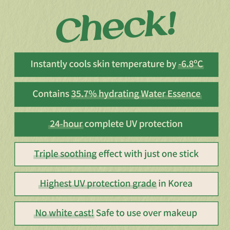 Nutseline Cica Nut Waterful Calming Sunstick (Cica Sun Stick season. 2)