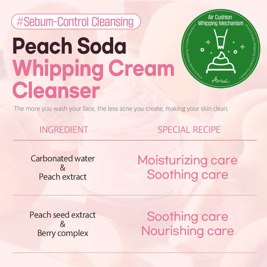 ARIUL Peach Soda Whipping Cream Cleanser