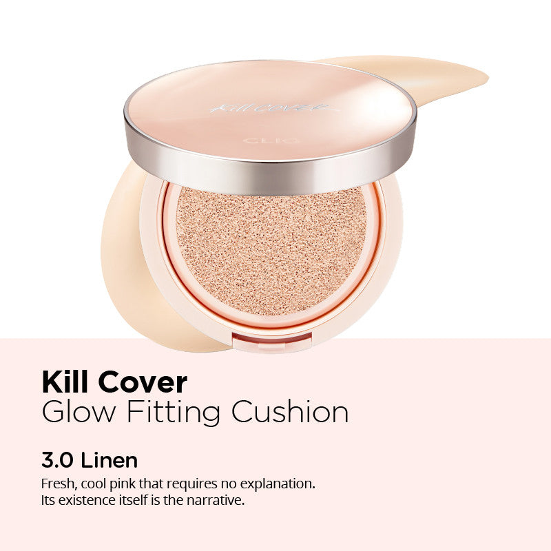 CLIO Kill Cover Glow Fitting Cushion SPF50+ PA+++ [6 Shades to Choose] [CLEARANCE]