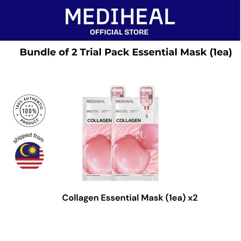 Bundle of 2 Mediheal Trial Pack Essential Mask (1ea x2)