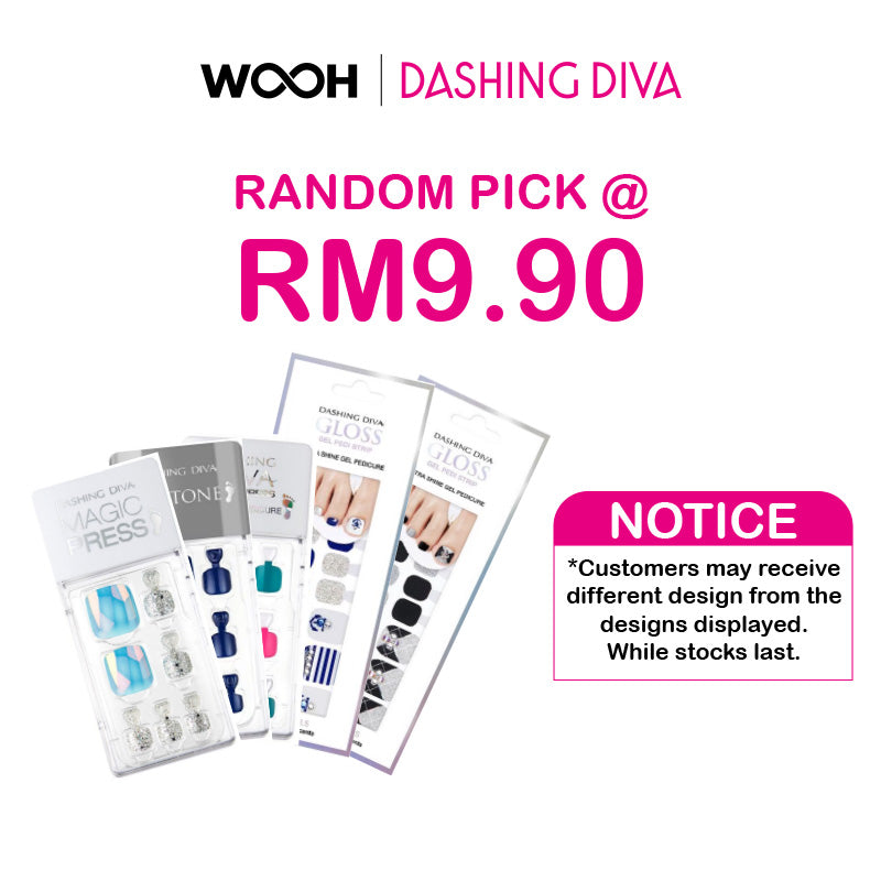 DASHING DIVA Mani / Pedi Random Pick (1 pcs RM9.90)