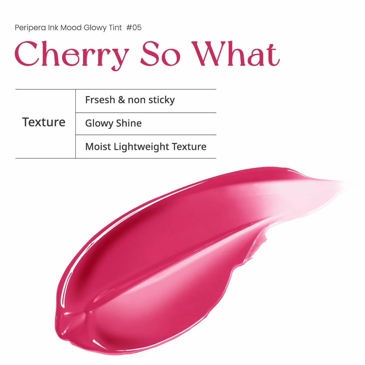 [CLEARANCE] [EXP DEC 2026] PERIPERA Ink Mood Glowy Tint - #05 Cherry So What